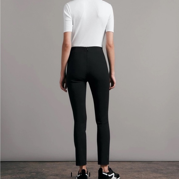 Rag & Bone Simone Pant - Equestrian Stretch black Slim Fit Cropped Pant 2 - Picture 4 of 8